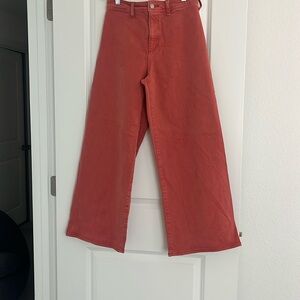 Sailor Wide Leg High Rise Coral Jean size 6